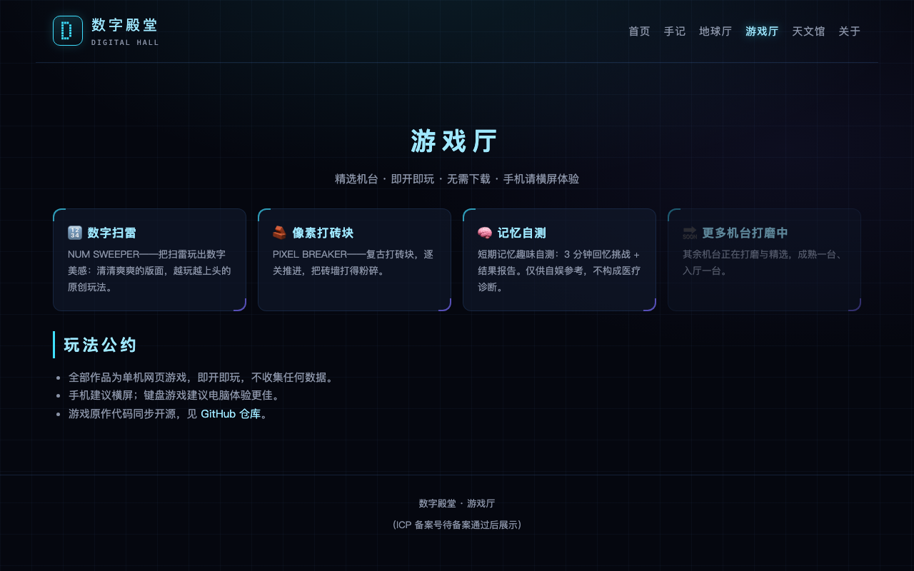 数字殿堂游戏厅